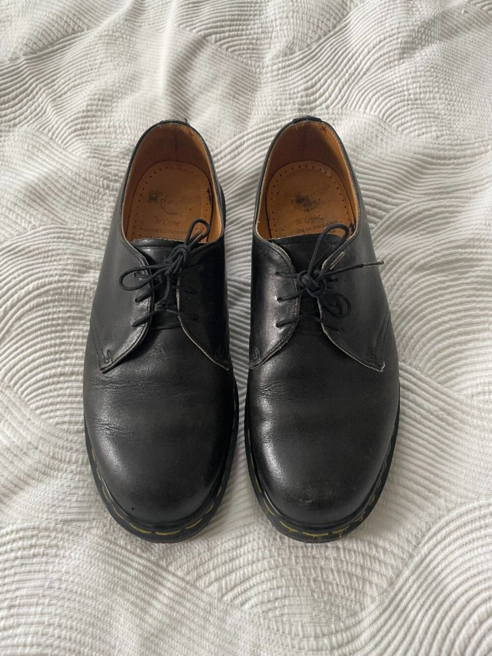 Vintage Made in England Leather Dr. Martens - Men's Size 9